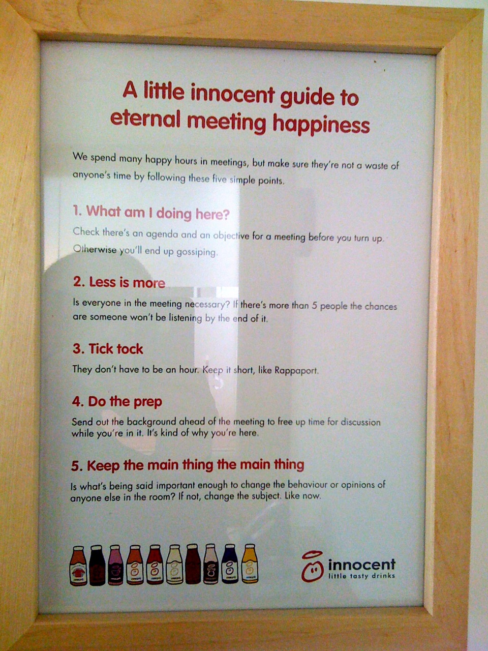 Innocent meeting guidelines