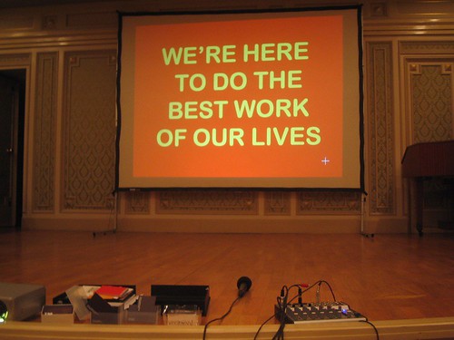 We're here to do the best work of our lives.