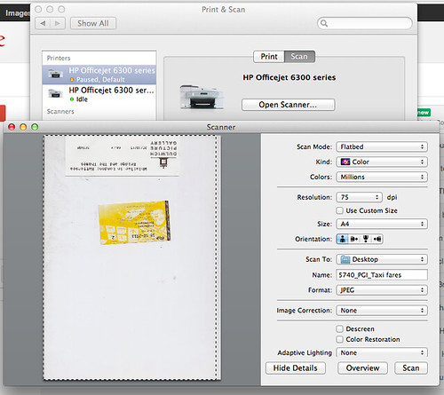 Scanning to an HP Printer from the Apple System Preferences
