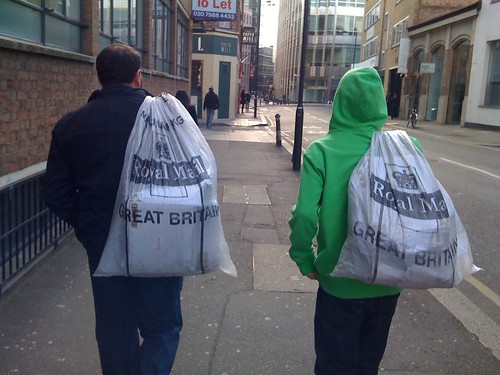 The very last newspapers being posted