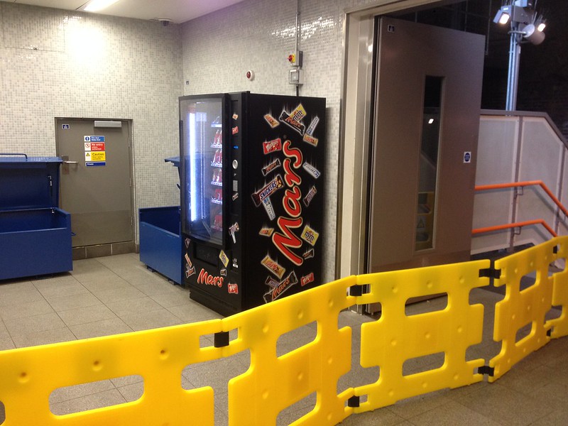 And upstairs in Rotherhithe station