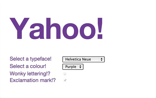 Blech's Yahoo! logotron