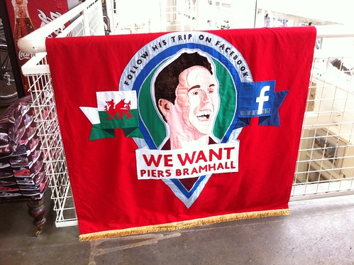 Lovely hand made banner for the new Wales campaign.