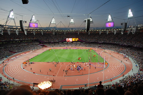 Stadium at night