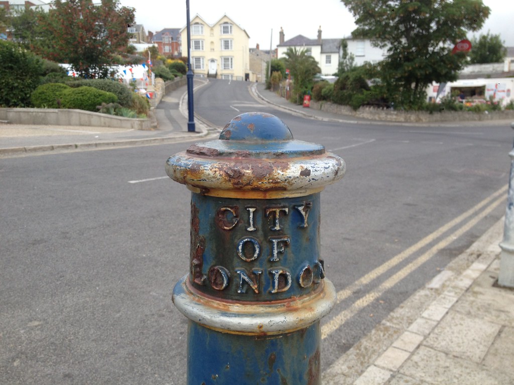City of London bollards in Swanage