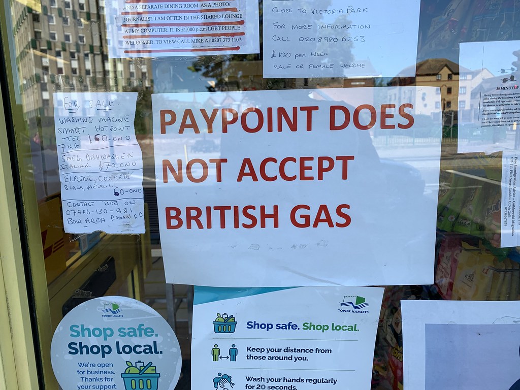 Paypoint does not accept British Gas
