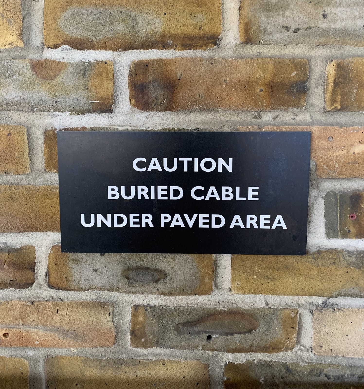 Beware the buried cables!